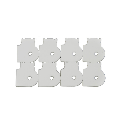 Blanc en céramique à hautes températures d'oxyde d'aluminium de résistance avec la densité 3.75-3.9g/Cm3