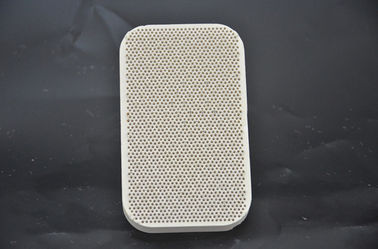 Forme blanche de rectangle de couleur de plat en céramique de brûleur de résistance thermique pour le four