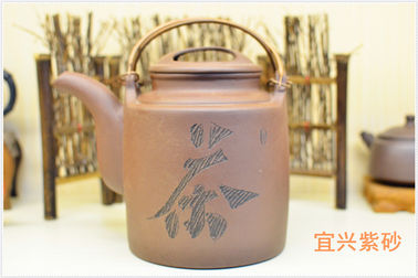 Théière pourpre de Yixing d'antiquité de poussière abrasive, certification 1000ML de GV de théière de YI Shing