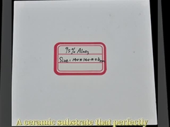 Résistance à la pression à hautes températures de la résistance 3000MPa de plat en céramique d'alumine de 99%