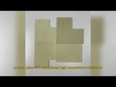 Plaque céramique à l'oxyde de zirconium jaune usineable résistance à l'usure personnalisée